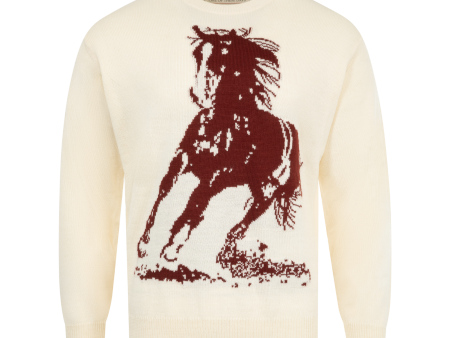 Running Horse Knit Sweater (Mens) For Discount