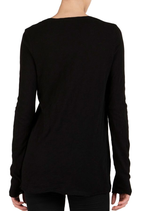 ATM Slub Jersey Long Sleeve V-Neck Tee on Sale