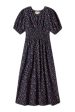 Trovata Birds of Paradis Sonia Dress in Navy Rosette on Sale