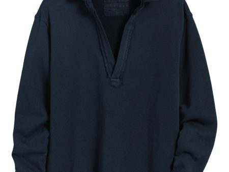 Frank & Eileen Patrick Popover Henley in British Navy Fashion