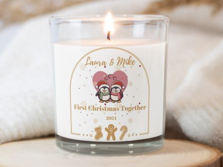 First Christmas Together  Personalized Christmas Candles Discount