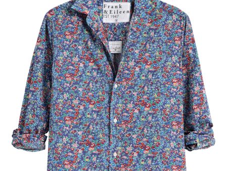 Frank & Eileen Silvio Button up in Navy Floral Print Online now