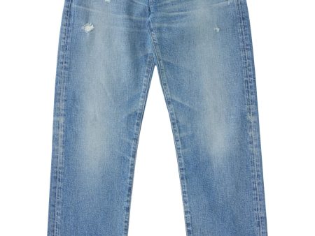 Moussy Denim Bradenton Straight Jeans in Blue Fashion