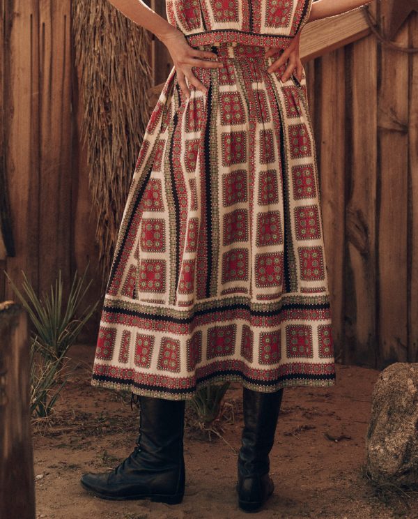 The Great Treeline Skirt in Westward Bandana Print on Sale