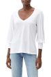 Michael Stars Nellie Puff Sleeve Tee in White Fashion