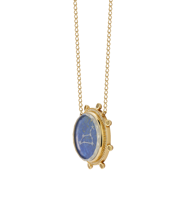 LEO ZODIAC NECKLACE - YELLOW SAPPHIRE For Discount