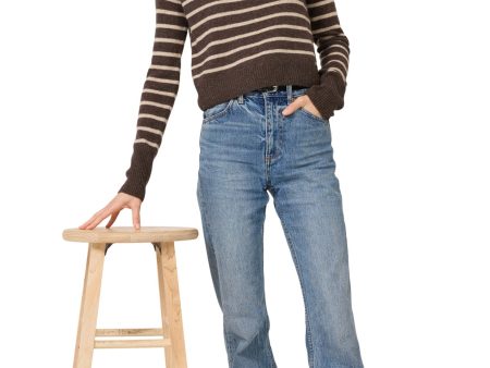 One Grey Day Blakely Striped Crewneck Sweater Fashion