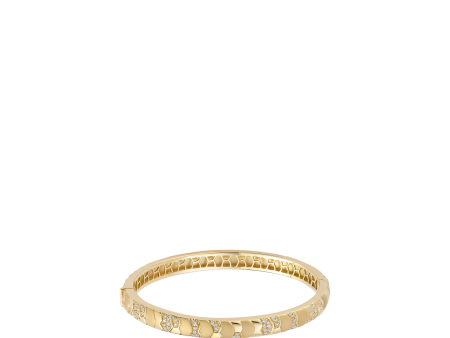 SLIM AEGEAN CUFF WITH DIAMONDS Online Sale