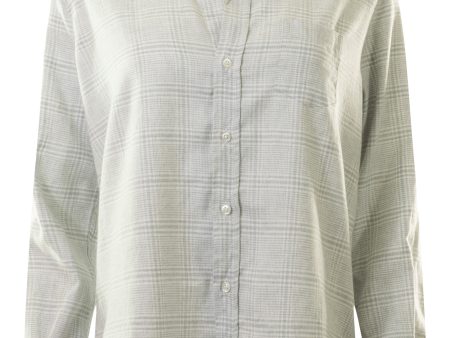 Frank & Eileen Relaxed Button-Up Shirt in Gray, White Plaid Sale