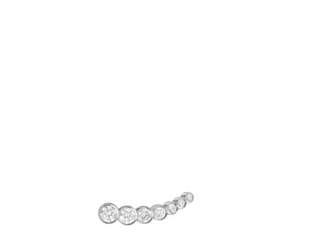 PETIT CROISSANT DE LUNE BLANC SINGLE STUD For Cheap