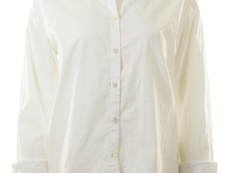 A Shirt Thing Phoebe Top in White on Sale