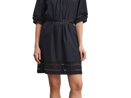 Velvet Izabella Dress in Black For Cheap