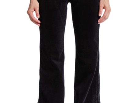 ASKK NY Brighton Wide Leg in Black Velvet Fashion