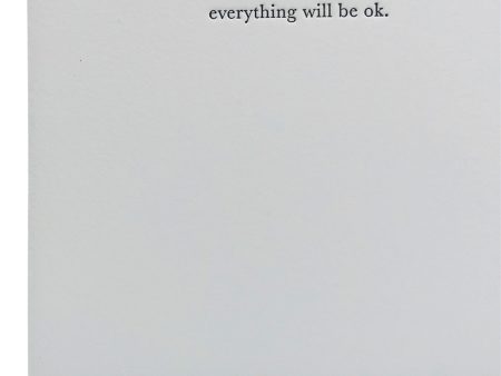 HomArt Everything Will Be OK Greeting Card For Cheap