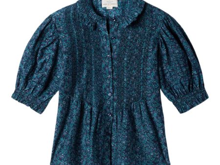 Trovata Birds of Paradis Jess Blouse in Blue Ridge Ditsy Online