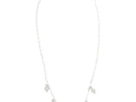 Chan Luu Diamond Charm Necklace in Silver Online now