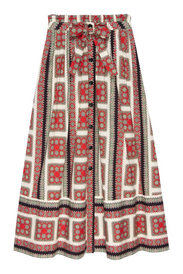 The Great Treeline Skirt in Westward Bandana Print on Sale