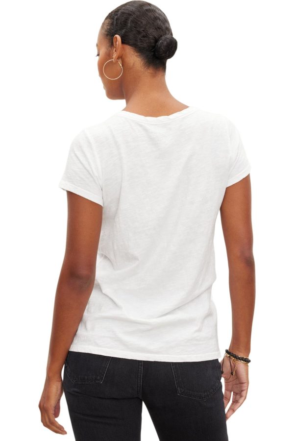 Velvet Tilly Cotton Slub Short Sleeve Crewneck T-shirt For Cheap