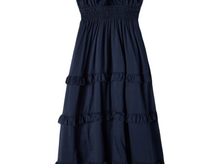 Trovata Birds of Paradis Lisboa Dress in Navy Discount