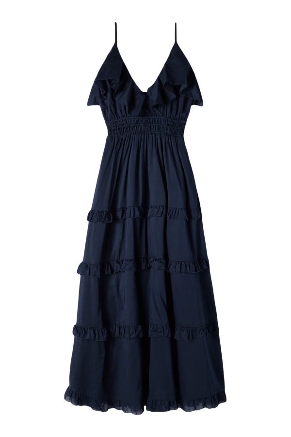 Trovata Birds of Paradis Lisboa Dress in Navy Discount