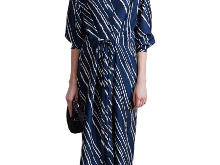 Apiece Apart Mila Shirt Dress in Navy Bias Online now