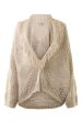 Autumn Cashmere Fringed Shawl Collar Jacket in Sand For Cheap