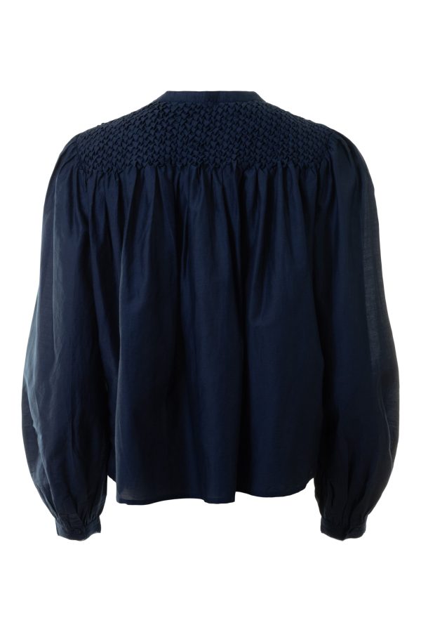 Ulla Johnson Soffia Blouse in Midnight Discount