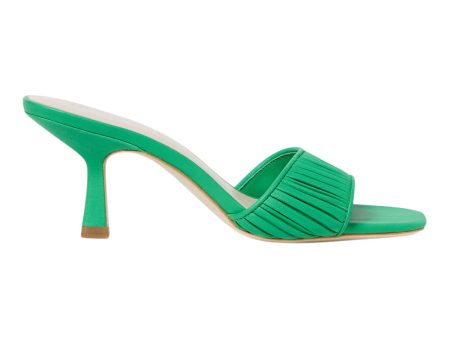 Loeffler Randall Naima Gathered Band Heel in Green Online Hot Sale