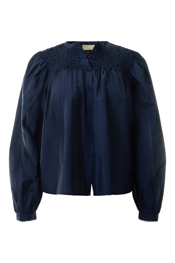 Ulla Johnson Soffia Blouse in Midnight Discount