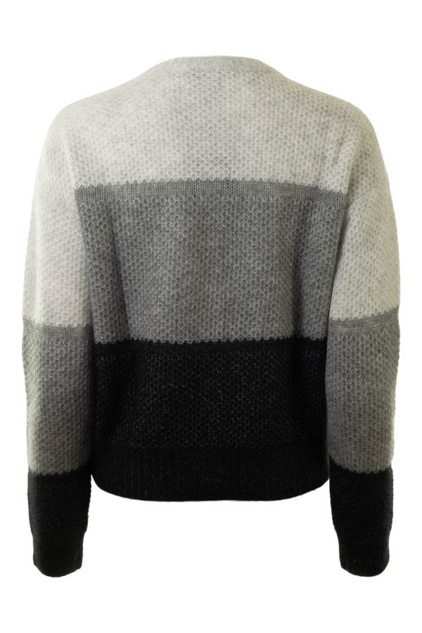 Autumn Cashmere Color Block Honeycomb Crew Online Hot Sale