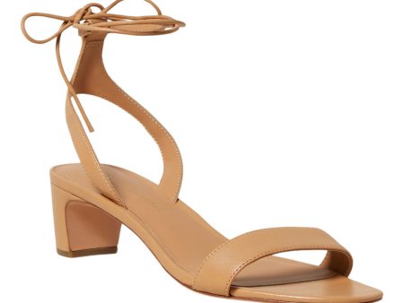 Loeffler Randall Jackie Mid Heel Sandal in Dune Online Hot Sale