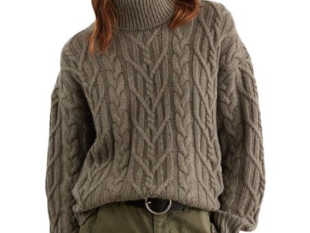 Nili Lotan Gigi Sweater in Light Army Green Cheap