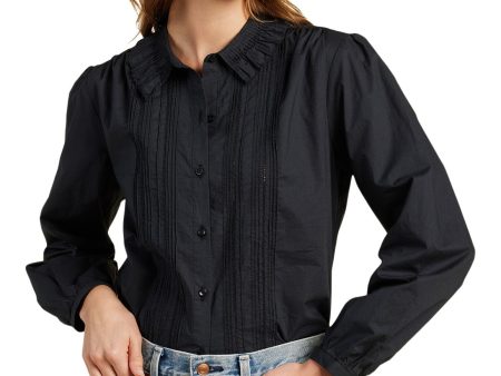 Trovata Birds of Paradise Alise Blouse in Black Online Sale