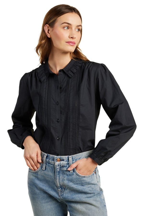 Trovata Birds of Paradise Alise Blouse in Black Online Sale