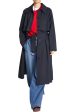 Saint Art London Convertible Trench Coat in Navy Sale