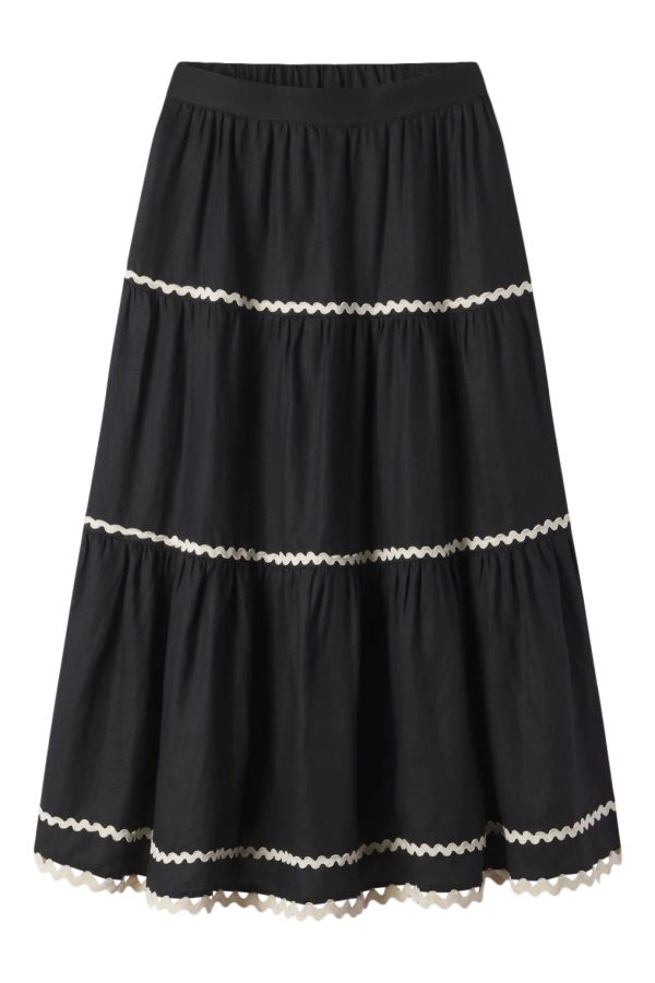 Trovata Birds of Paradis Makena  C  Skirt in Black Online Sale