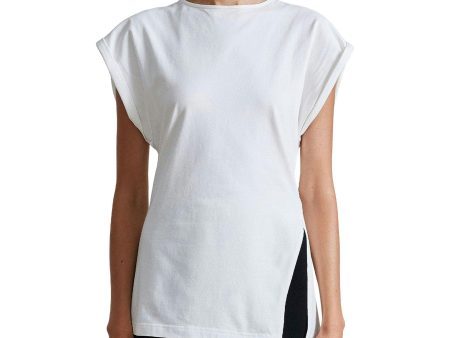 Apiece Apart Asymmetric Tunic Tee in Cream For Sale