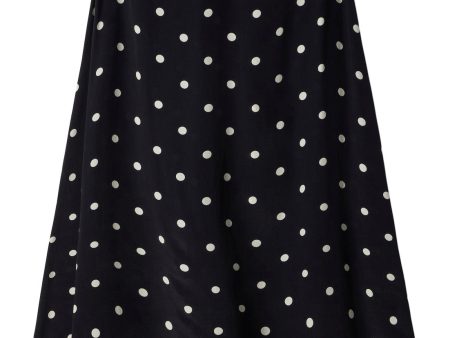 Trovata Birds of Paradis Demi Skirt in Black Polka Dots Supply