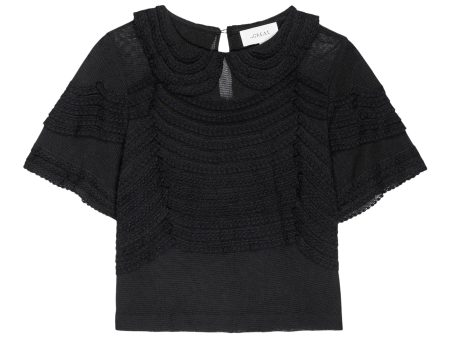 The Great Rosebud Top in Black Sale