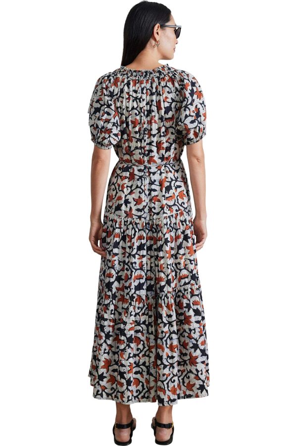 Apiece Apart Uva Maci Dress in La Vid Batik Spice Hot on Sale