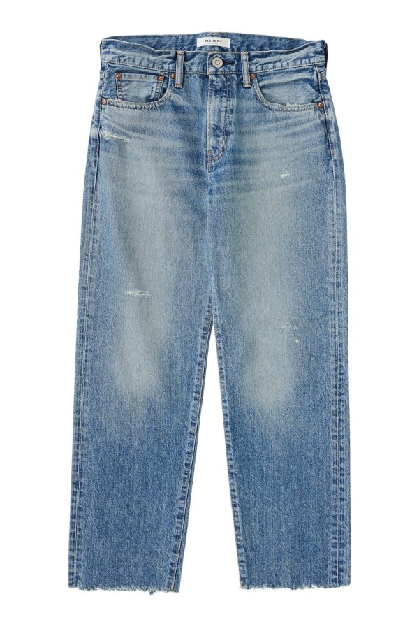 Moussy Denim Kossuth Boys Pants in Light Blue on Sale