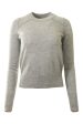 Autumn Cashmere Cropped Crew with Reversed Seams
 in Sweatshirt For Sale