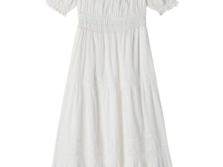 Trovata Birds of Paradis Marguerite Dress in Summer Eyelet Online