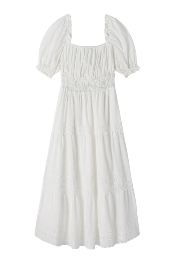 Trovata Birds of Paradis Marguerite Dress in Summer Eyelet Online