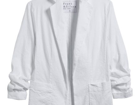 Frank & Eileen Dublin Blazer in White Linen Fashion