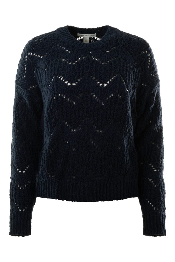 Autumn Cashmere Stitch Mix Crew Solid
 Sweater Discount