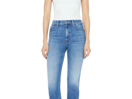 MOTHER Denim HIgh Waisted Rider Ankle Step Fray in Loafers and Lassos Online Sale