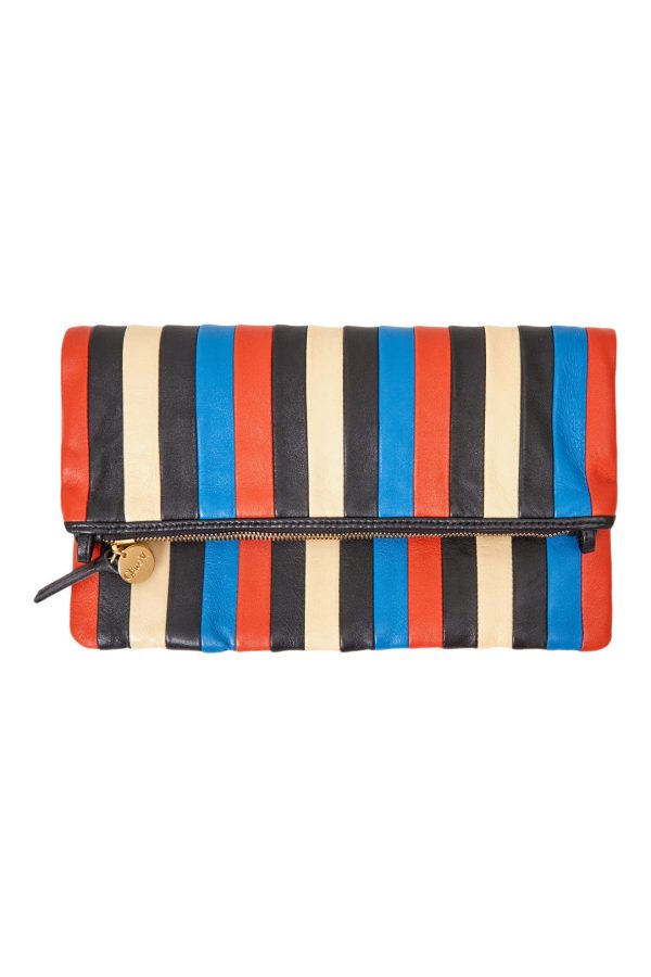 Clare V. Foldover Clutch in Multi For Discount