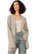 One Grey Day Pacific Cashmere Cardigan in Heather Grey For Discount