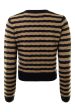 Autumn Cashmere Horizontal Stitch Cardigan in Peacoat - Camel Hot on Sale